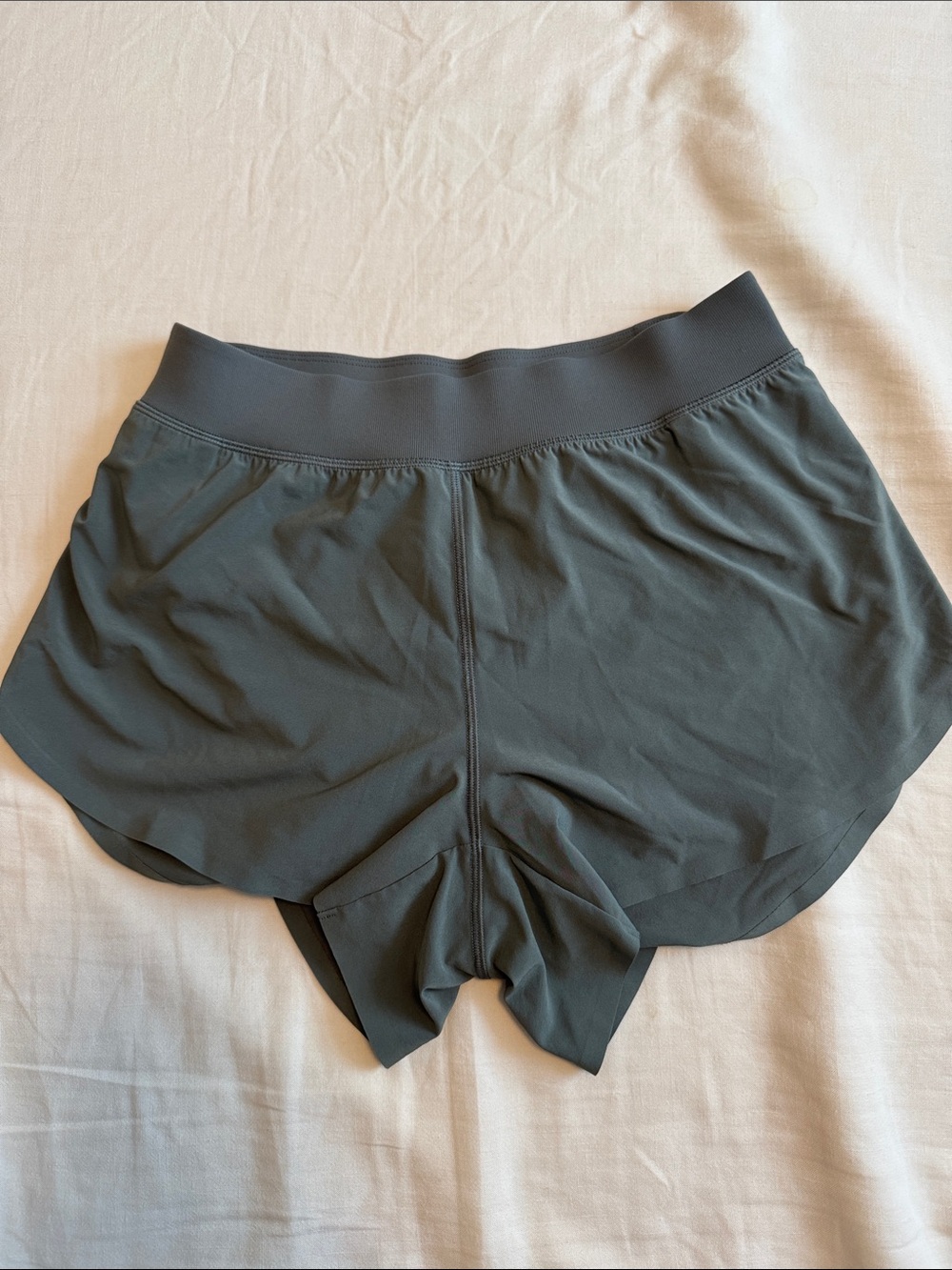 Women's Athletic Shorts — Sage Green Performance Running Shorts